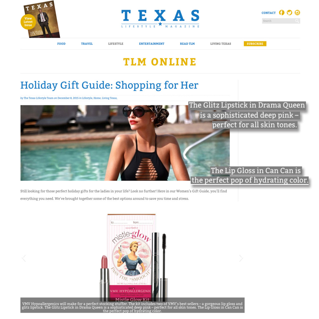 PR TexasLifestyleMagazine MisteGlow Dec2015 20151218